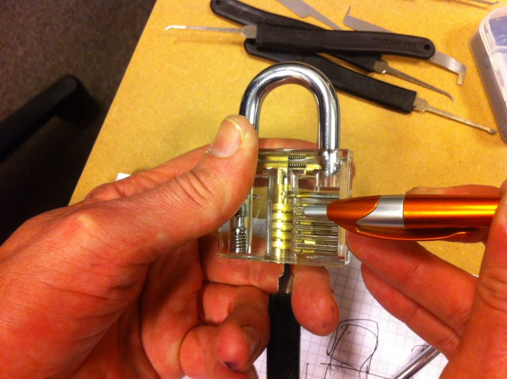 Lockpicking oefen slot